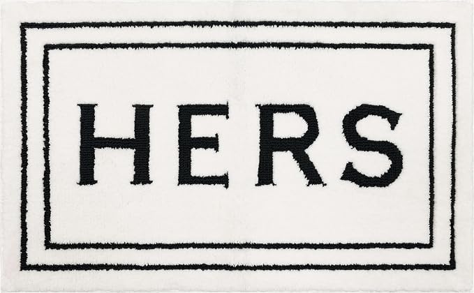 Mohawk Home Hers Casual Novelty; Solid Cream 1' 5" X 2' Bath Mat Perfect for Bathroom