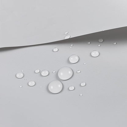 Barossa Design 54W x 78H Stall Shower Curtain Liner Silver Gray - Waterproof Lightweight PEVA Plastic Shower Liner with 3 Magnets & Metal Grommets - Gray Silver