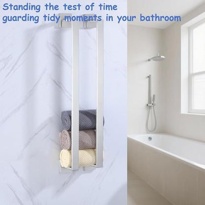 Towel Bar 2 Pack for Bathroom 32 Inch Brush Nickel Towel Holder 12/16/20/24/28/32/36 In Stainless Steel SS304 Rustproof Towel Rack Modern Square Towel Rod for Bathroom Wall(2, Brushed Nickel, 32 Inch)
