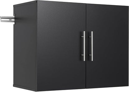 Prepac's HangUps Upper Storage Cabinet - Elegant and Spacious Wall Cabinets to Maximize Your Storage, 36" Size, Classic Black Finish