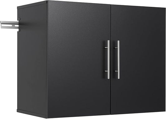 Prepac's HangUps Upper Storage Cabinet - Elegant and Spacious Wall Cabinets to Maximize Your Storage, 36" Size, Classic Black Finish
