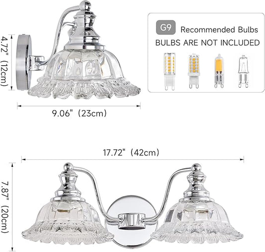 Chrome Vanity Light Chrome Bathroom Lights Vanity Lights for Bathroom Light Fixtures