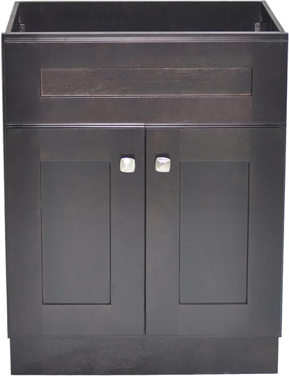 Design House Brookings Bathroom Vanity, 24", Espresso | Adjustable Hinges, Freestanding, Contemporary/Modern, Wood, Bath, 586966