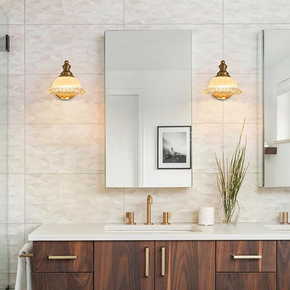 Vanity Light Brass Wall Sconces Vintage 1-Light Bathroom Sconces