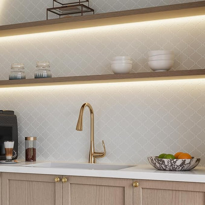 3 Inch Arabesque Lantern White Marble Mosaic Tile for Wall Floor, 5 Sheets | Water & Heat Resistant Honed Marble Backsplash Tiles for Kitchen Bathroom Fireplace Surround Durable Unique Veins 5SQFT