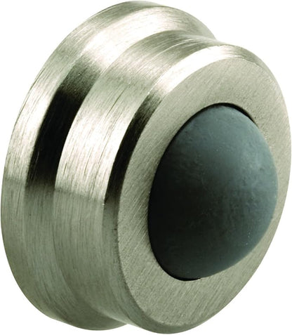 Prime-Line J 4844 Door Stop, Wall Mount, 1 In., Satin Nickel (Single Pack)