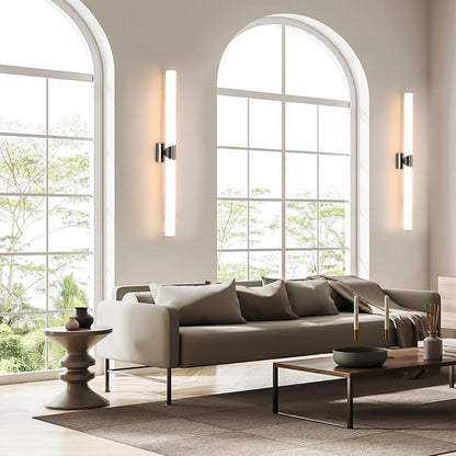 39" Brushed Nickel Bathroom Vanity Lights, Wall Lighting Fixtures | Modern Wall Light for Bathroom Bedroom Living Room Hallway