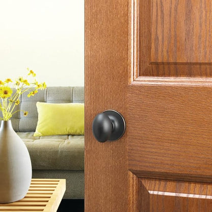 Design House Egg Passage Door Knob for Hall and Closet, Fits Standard Doors, Oil Rubbed Bronze – Design House, 750570