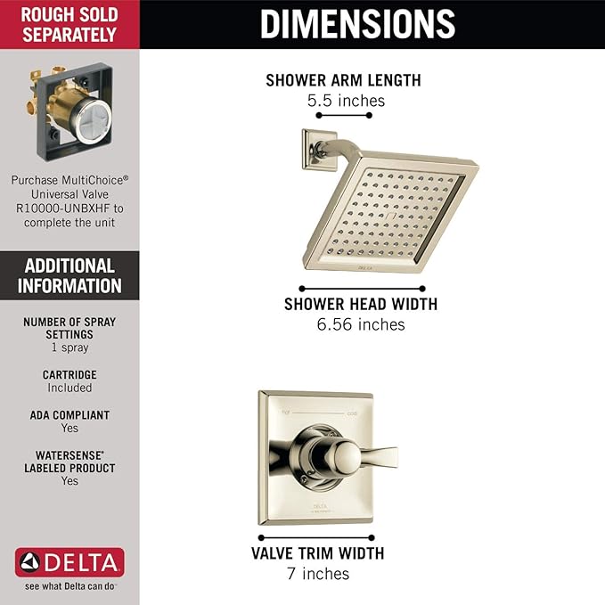 Dryden 14 Series Single-Function Shower Trim Kit