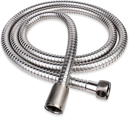 59" Brushed Nickel Shower Hose Replacement Handheld Kink Free Stainless Steel Shower Head Wand Hose Extension Extra Long with Brass Insert and Nut, Durable & Flexible for Pet Bathing Cleaning