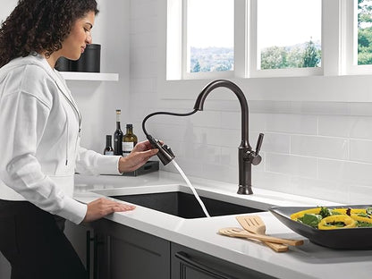 Delta Renaldi Kitchen Faucet with Pull Down Sprayer, Oil Rubbed Bronze Kitchen Sink Faucet, Delta ProClean Kitchen Faucet, Pull Down Kitchen Faucet, Venetian Bronze 9184-RB-DST
