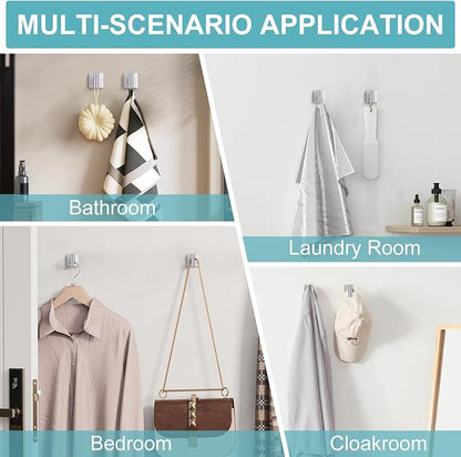 Brushed Nickel Bathroom Hardware Towel Bar Set, 5 Pieces Double Dase Toilet Paper Holder Towel Holder Set, 23.6 Inch Stainless Steel Towel Rack for Bathroom Wall Mount