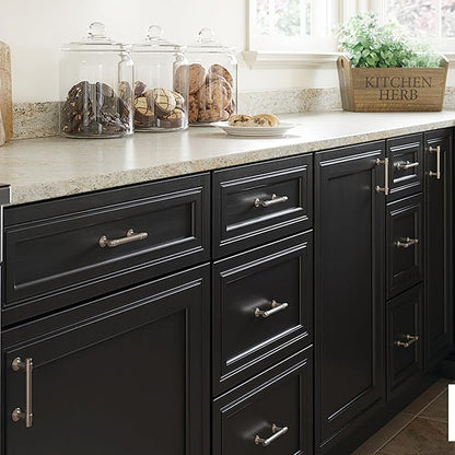Franklin Brass Francisco (10-Pack) Cabinet Handles 3" Hole Center Pulls | Satin Nickel Hardware Kitchen Door, Drawers, Dressers, Furniture P29520K-SN-B