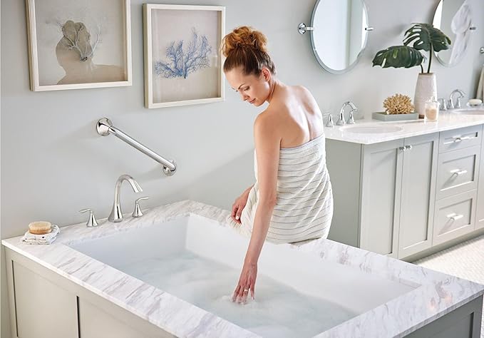 Moen Eva Chrome Two-Handle Deck Mount Roman Tub Faucet Trim Kit, Valve Required, T943