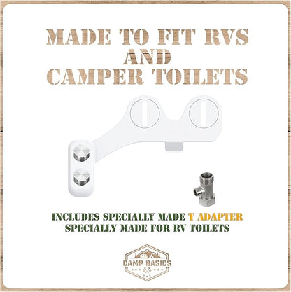 RV Bidet Made to Fit Your RV and Camper Trailer | Easy to Install and Self Cleaning | Non Electric | Upgrade Your RV