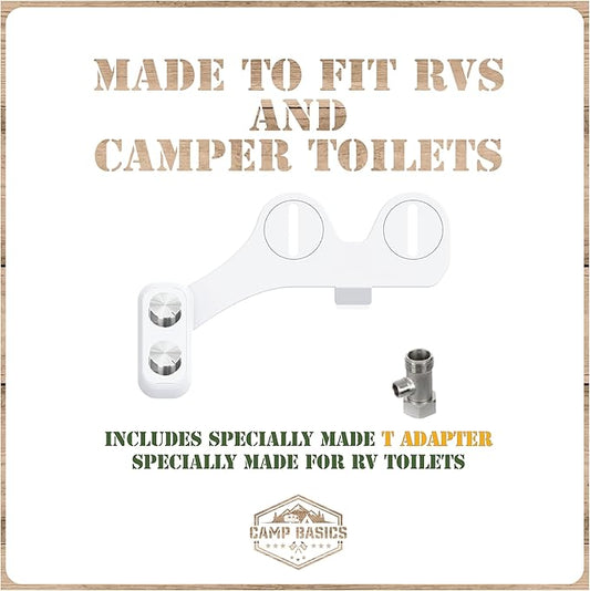 RV Bidet Made to Fit Your RV and Camper Trailer | Easy to Install and Self Cleaning | Non Electric | Upgrade Your RV