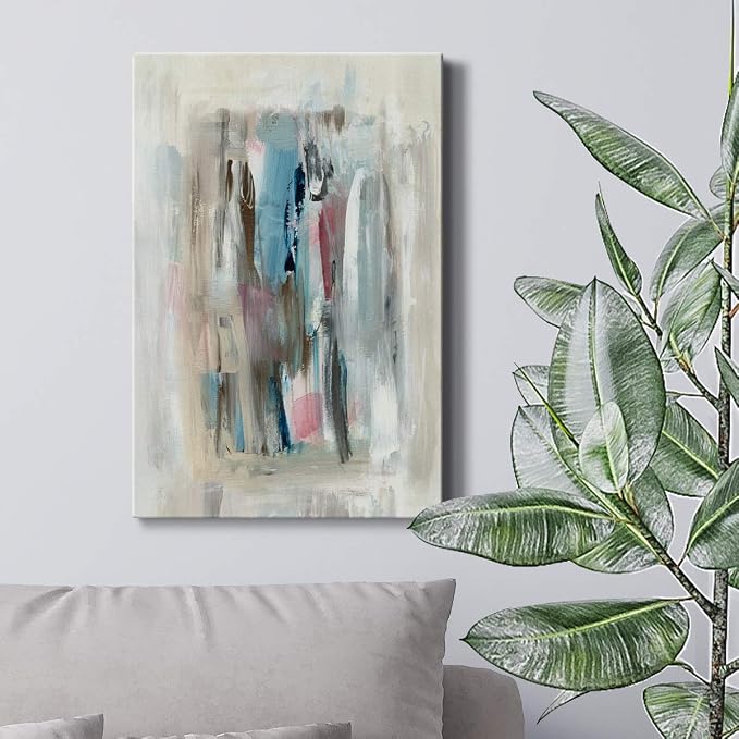 Renditions Gallery Canvas Wall Art Home Paintings & Prints Colorful Paint Splash Modern Abstract Wall Hanging Decorations Artwork for Bedroom Living Room Office Kitchen - 8"x12" LT02