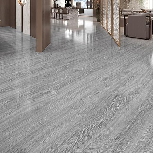 40 Sheet Vinyl Flooring 12 x 12 Peel and Stick Floor Tile Waterproof Clearance Vinyl Floor Tiles Wood Grey Self Adhesive Floor Tiles Sticky Laminate Flooring for Bathroom Kitchen Basement RV