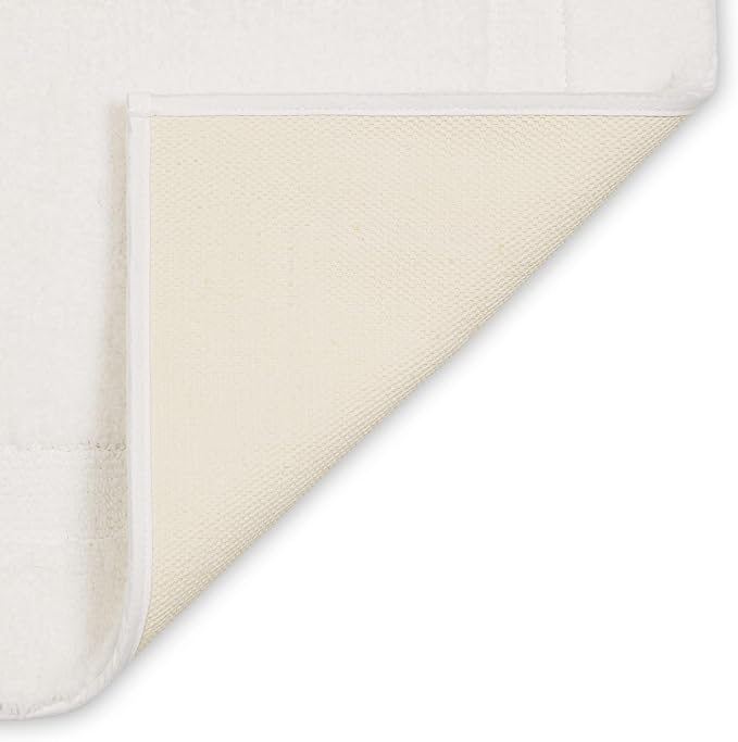 Mohawk Home Prestige Casual Solid White 2' X 3' 4" Bath Mat Perfect for Bathroom (Pack of 2)