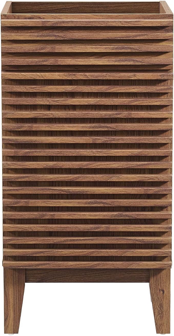 Modway Render 18" Bathroom Vanity in Walnut - Sink Basin Not Included