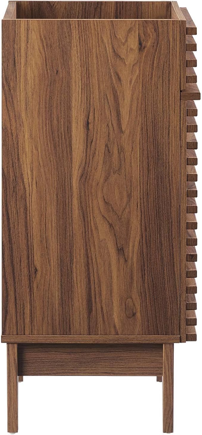 Modway Render 18" Bathroom Vanity in Walnut - Sink Basin Not Included