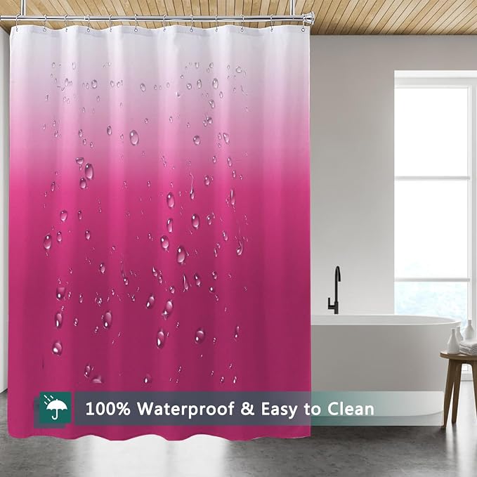 Shower Curtain Liner, 100% Waterproof Peva Shower Curtains with 3 Duty Heavy Bottom Magnets and 12 Rust Proof Grommets, 72x72 Weighted Shower Liner for Shower Stall, Bathtubs