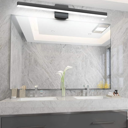 Aipsun 31.5in/26W Modern Black Vanity Light LED Bathroom Vanity Light Fixtures Wall Light for Bathroom (White Light 6000K)