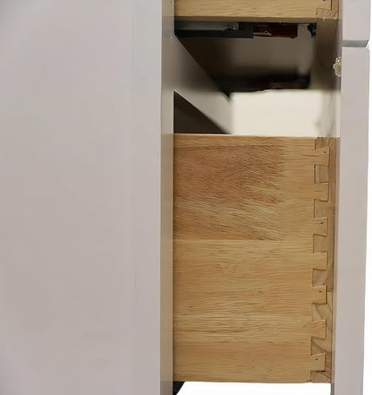 30" Shaker Bathroom Vanity Sink Base with Drawers (Ready-to-Assemble) (Vanity Base in White Shaker)