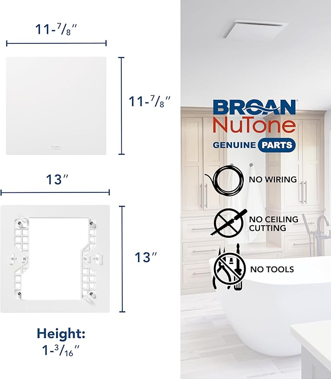 Broan-NuTone RCM700 Magnetic Universal CleanCover™ Bath Fan Replacement Grille