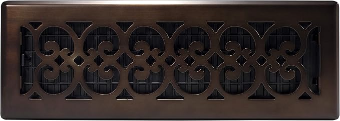 Decor Grates SPH414-RB Floor Register, 4x14, Rubbed Bronze Finish