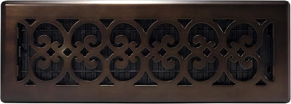 Decor Grates SPH414-RB Floor Register, 4x14, Rubbed Bronze Finish