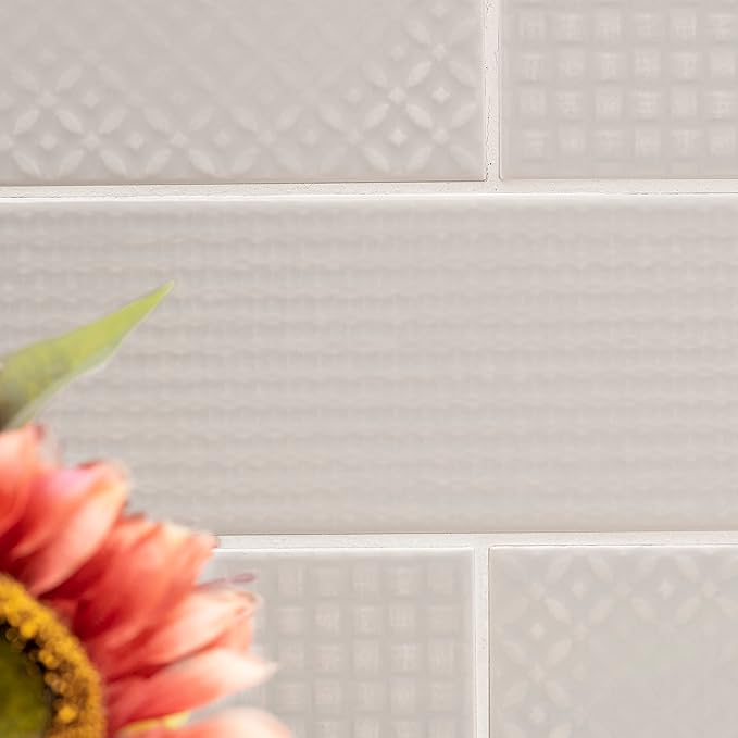 M S International Urbano Dusk Glossy Ceramic Subway Wall Tile for Bathroom, Kitchen Backsplash, Accent, and Shower - Sample