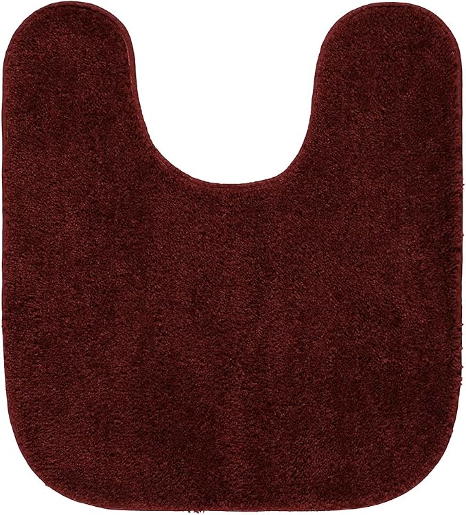Garland Rug Traditional Nylon Washable Chili Pepper Red 3 Piece Set - Lid, Contour, Bath Rug - Soft, Absorbent, and Stylish for Your Bathroom