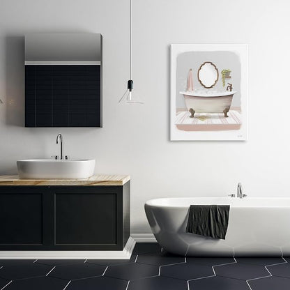 Stupell Industries Bubble Bath Tub Bathroom, 30 x 40 Inch Canvas Wall Art | Stupell Industries · By House Fenway · Ready to hang · Perfect for bathroom decor · Made in USA