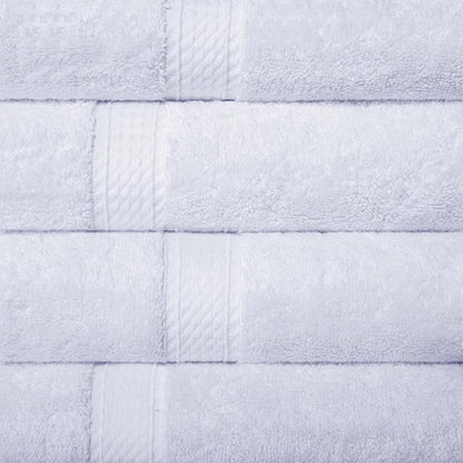 SUPERIOR Egyptian Cotton Plush & Absorbent, Hand Towel Set of 4, White | Quick Dry, Soft Luxury Towel Set, Bath Essentials for Bathroom, Guest Bath, Spa, 4 Piece Set, Madeline Towels