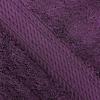 Superior Egyptian Cotton Plush & Absorbent, Face Towel Set of 6, Plum | Quick Dry, Soft Luxury Towel Set, Bath Essentials for Bathroom, Guest Bath, Spa, 2 Piece Face, Madeline Towels