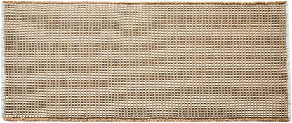 TYUU Waffle Runner Rug Bathroom, Long Boho Bath Mat, 60x24 Khaki & White | Super Absorbent Quick Dry Bath Rug, Non-Slip Backing, Soft Waffle Washable Farmhouse Bathroom Mats, Tub, Shower & Home Decor