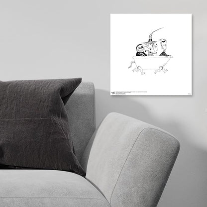 Trends International Gallery Pops Disney Tim Burton's The Nightmare Before Christmas - Bathtub Wall Art Wall Poster, 12" x 12", Unframed Version