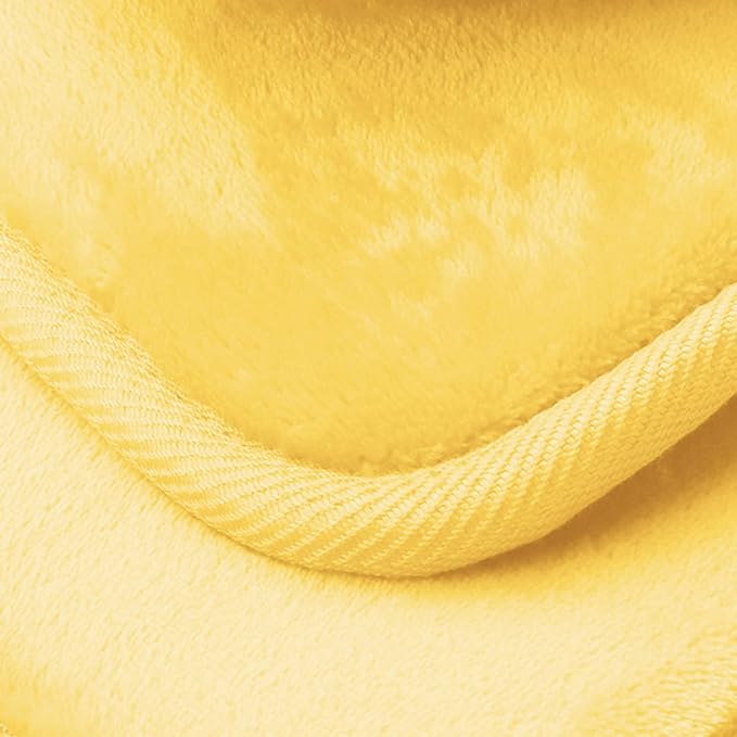 Clara Clark 3 Piece Bathroom Rugs Bath Mat Set, Velvet Memory Foam Bath Mats for Bathroom - Non-Slip, PVC Backing Bath Rugs, Washable - Dries Quickly, Yellow