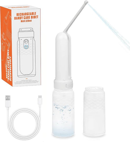 Joyzan Portable Bidet for Travel,320ML Electric Rechargeable Bidet Handheld | Waterproof Pocket Toilet Bottle Sprayer 3 Modes Cordless Personal Hygiene Postpartum Care Camping Women Men Baby Cleaning