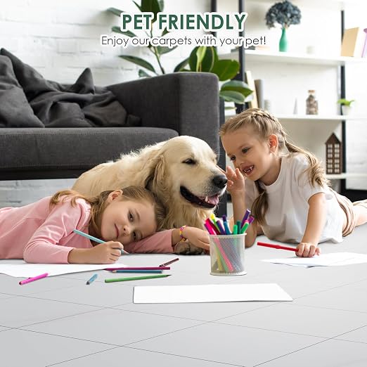 VallisCo 30-Piece Peel and Stick Floor Tiles, 12x12 Covers 30 Sq. Ft. Waterproof Vinyl Flooring, Renter-Friendly Self-Adhesive Floor Stickers for Kitchen, Bathroom, RV, Basement & Home DIY Light Gray