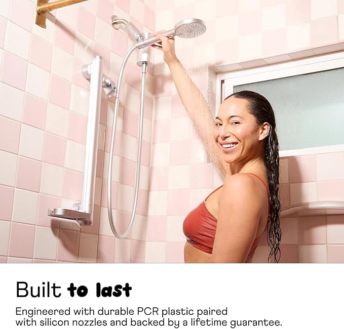sproos! - Handheld Showerhead, High Performance Filtration, Moonlight | Healthier Hair and Skin - DIY Installation - Renter Friendly - 3 Spray Functions - 70 Inch Hose - High Pressure Performance