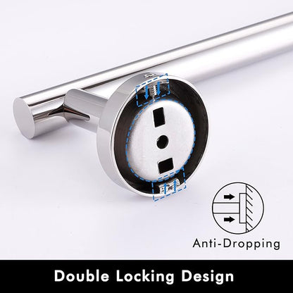 KES 9.6 Inches Hand Towel Bar Bathroom Towel Holder Kitchen Dish Cloths Hanger SUS304 Stainless Steel RUSTPROOF Wall Mount Polished Steel, Total Length 12 Inch, A2000S30