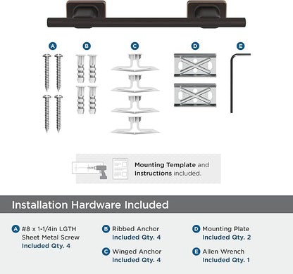 Amerock Bronx Oil-Rubbed Bronze 9 inch (229mm) Towel Bar, BH26616ORB