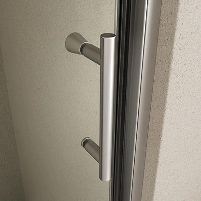 Royal Guard 50-54" W x 71" H Pivot Swing Glass Shower Door,Chrome | Shower Doors with 4-Inch Adjustable Width, 6mm SGCC Tempered Glass, Reversible Installation,Magnetic Closing&Waterproof