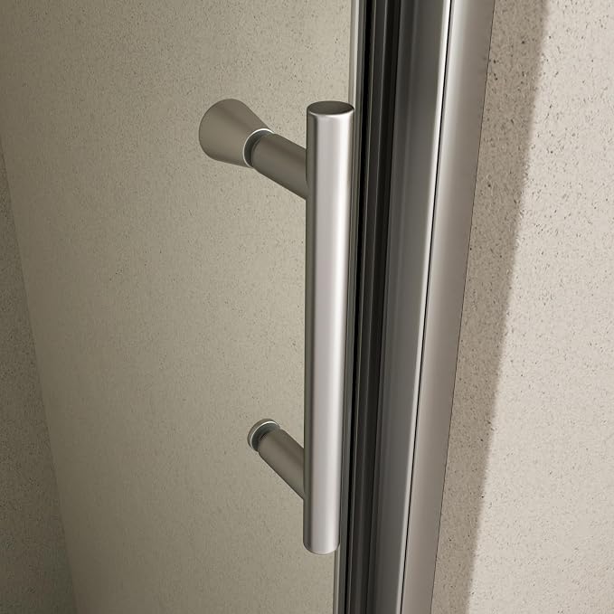 Royal Guard 56-60" W x 71" H Pivot Swing Glass Shower Door,Chrome | Shower Doors with 4-Inch Adjustable Width, 6mm SGCC Tempered Glass, Reversible Installation,Magnetic Closing&Waterproof
