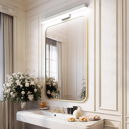 Ralbay 40inch Brushed Nickel Vanity Light with 5 Color Temperature (2700K-6000K) Dimmable Acrylic Metal 36W LED Modern Bathroom Lighting Over Mirror