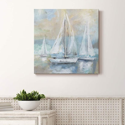 Renditions Gallery Sail Away Wall Art, Premium Gallery Wrapped Canvas Decor, Ready to Hang, 10 in H x 10 in W, Made in America Print