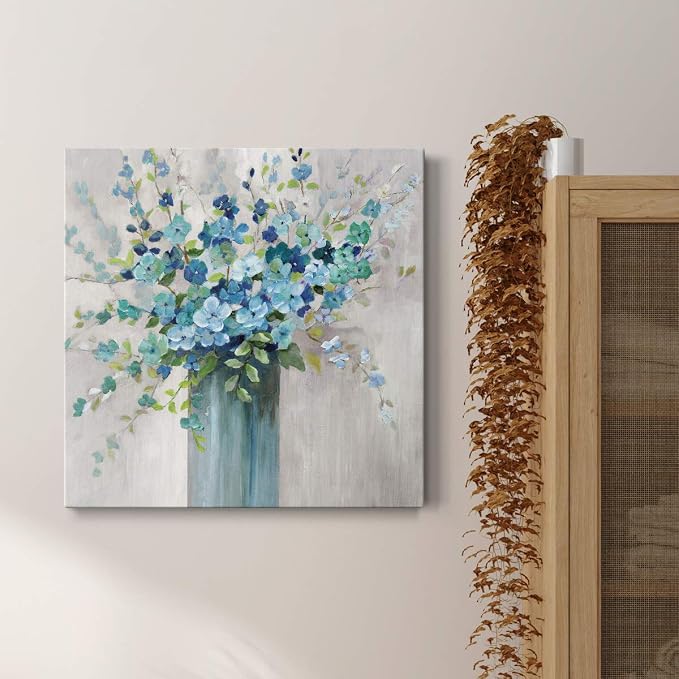 Renditions Gallery Sea Isle Wildflower Wall Art, Premium Gallery Wrapped Canvas Decor, Ready to Hang, 10 in H x 10 in W, Made in America Print, AZS-WC25-40077-R-1010-MK