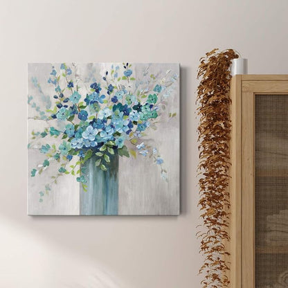 Renditions Gallery Sea Isle Wildflower Wall Art, Premium Gallery Wrapped Canvas Decor, Ready to Hang, 10 in H x 10 in W, Made in America Print, AZS-WC25-40077-R-1010-MK